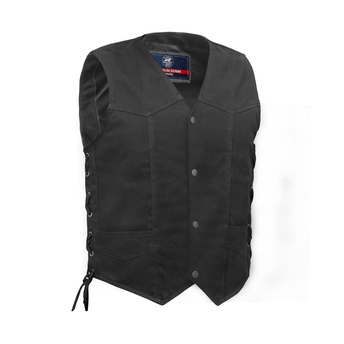 DM911 Frenzy Men’s Denim Motorcycle Vest