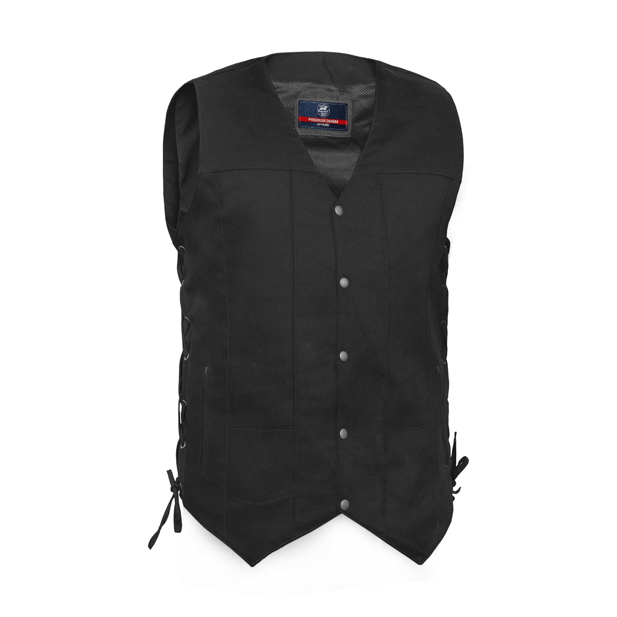 DM914TALL Men's Ten Pocket Denim Utility Vest - TALL
