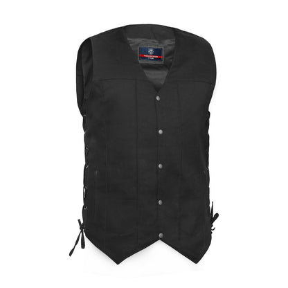 DM914TALL Men's Ten Pocket Denim Utility Vest - TALL