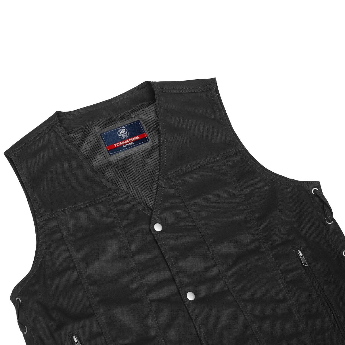 DM914TALL Men's Ten Pocket Denim Utility Vest - TALL