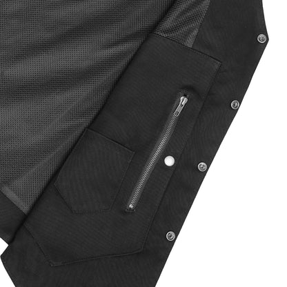 DM914TALL Men's Ten Pocket Denim Utility Vest - TALL