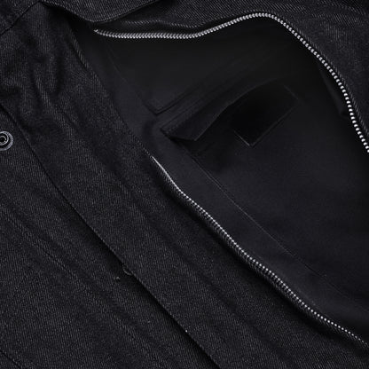 DM915 Men's Rough Rub-Off Raw Finish Denim Jacket