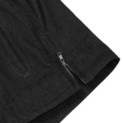 DM915 Men's Rough Rub-Off Raw Finish Denim Jacket