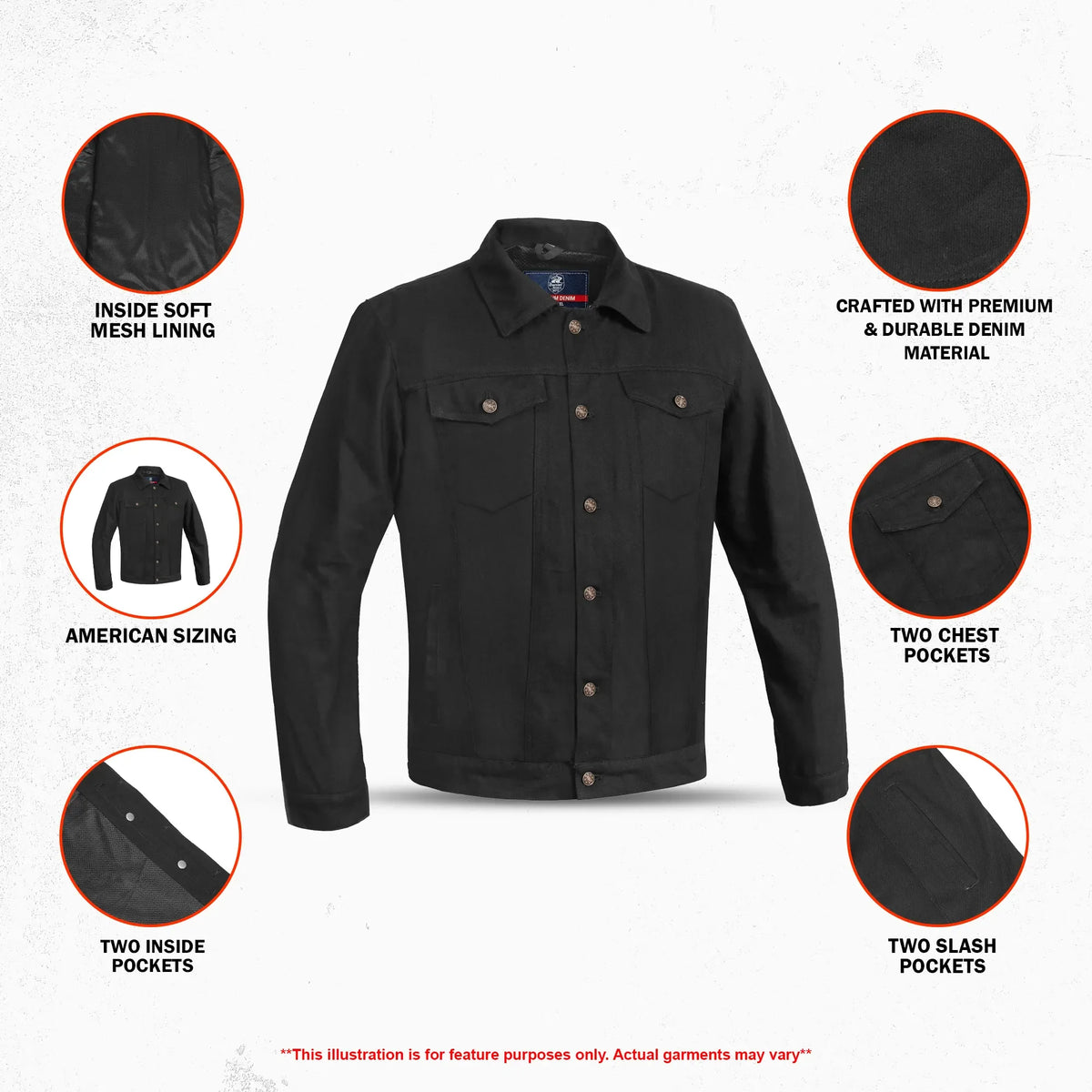 Freewheel - Men’s Denim Motorcycle Shirt