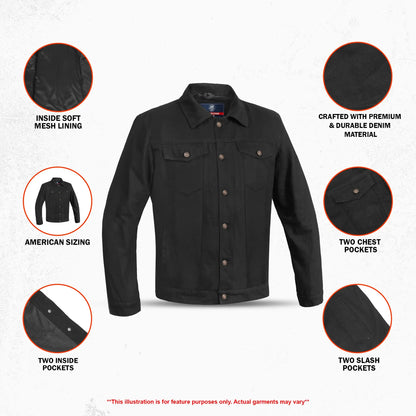 Freewheel - Men’s Denim Motorcycle Shirt