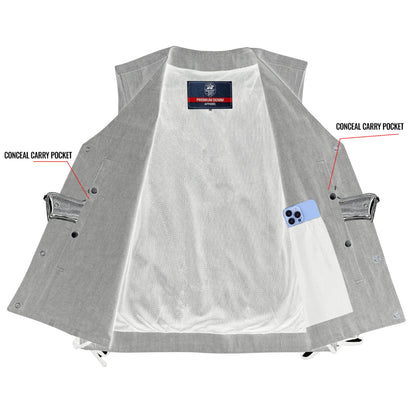 Wild Venture Men's Denim Motorcycle Vest