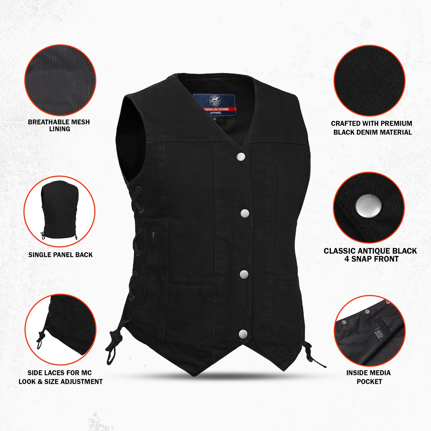 Avira - Women's Denim Vest