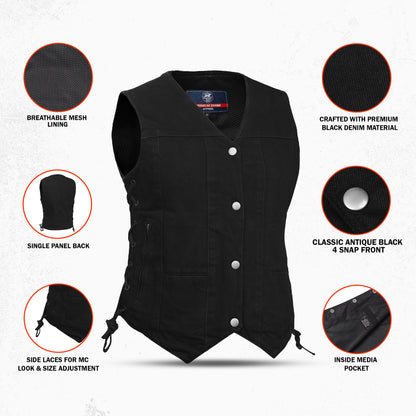 Avira - Women's Denim Vest