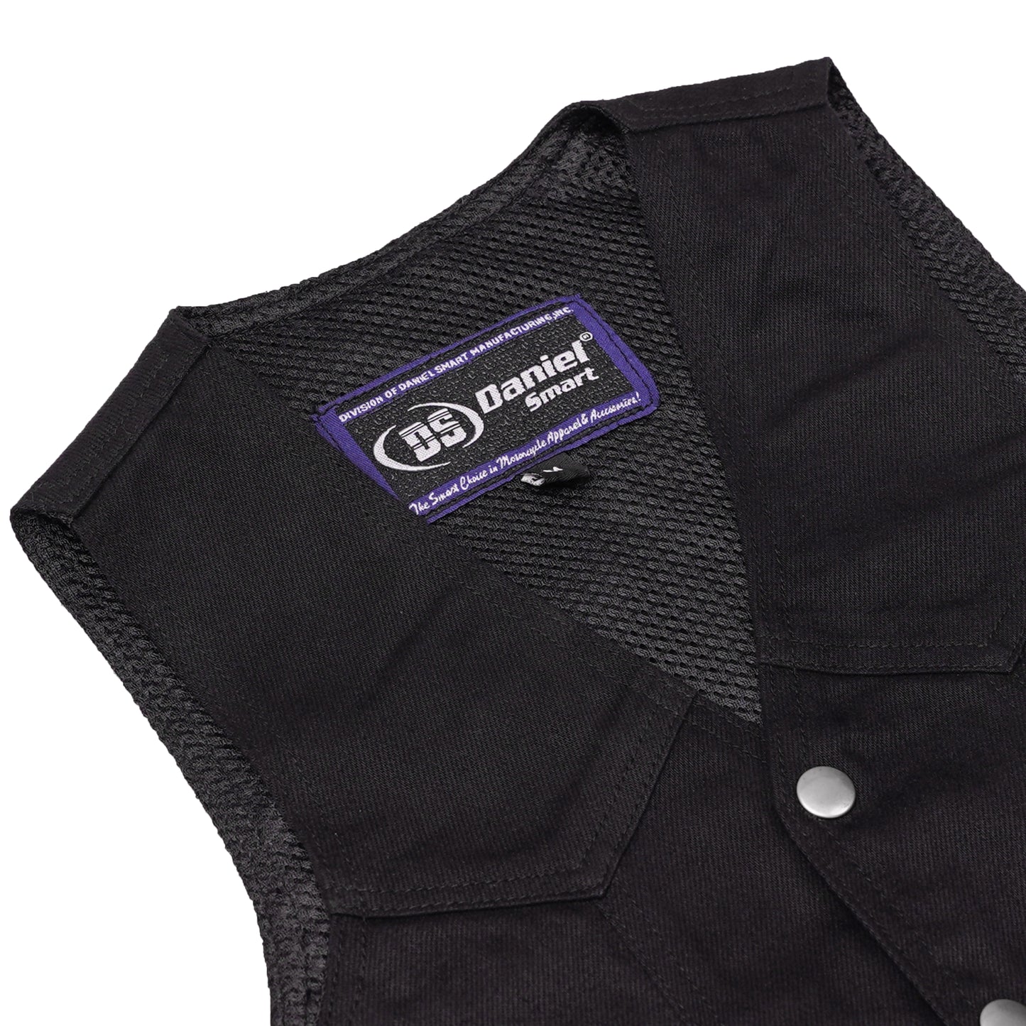 DM947 Women's 6 Pocket Denim Utility Vest - Black