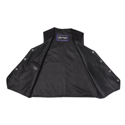 DM947 Women's 6 Pocket Denim Utility Vest - Black