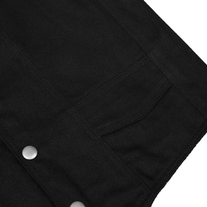 DM947 Women's 6 Pocket Denim Utility Vest - Black