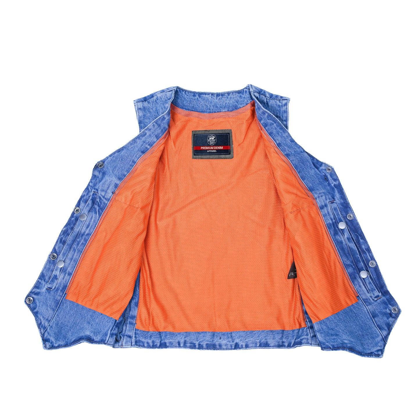 DM948 Women's 6 Pocket Denim Utility Vest - Blue