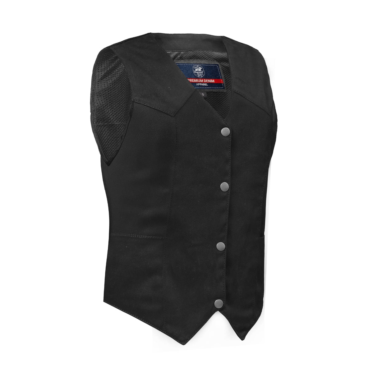 DM951 Women's Denim Classic Plain Sides Vest
