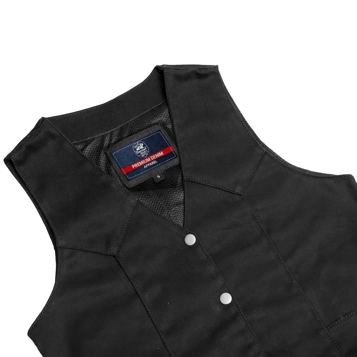 DM951 Women's Denim Classic Plain Sides Vest