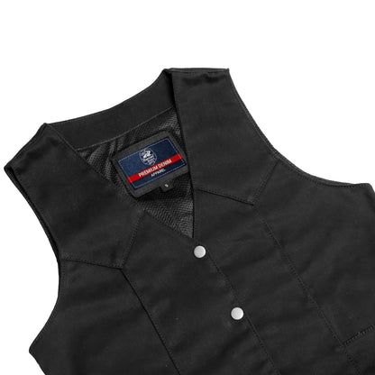 DM951 Women's Denim Classic Plain Sides Vest