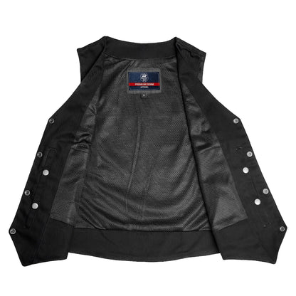 DM951 Women's Denim Classic Plain Sides Vest