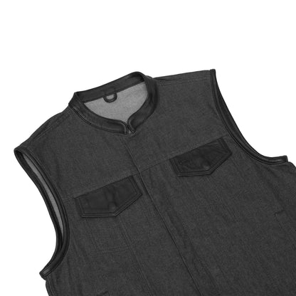 Riding Soul Men's Denim Motorcycle Vest