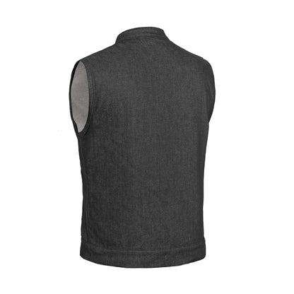 Wick Men's Denim Motorcycle Vest