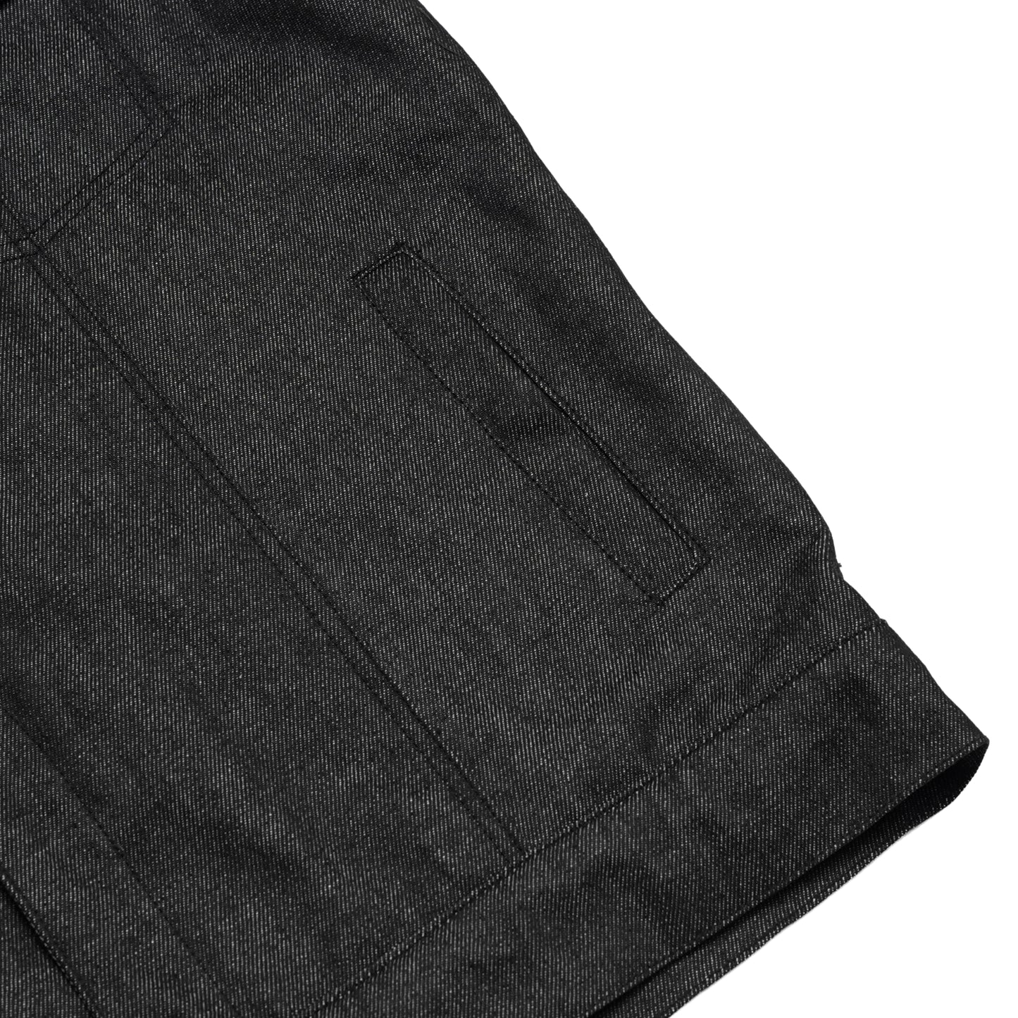 DM977 Men's Rough Rub-Off Raw Finish Denim Vest