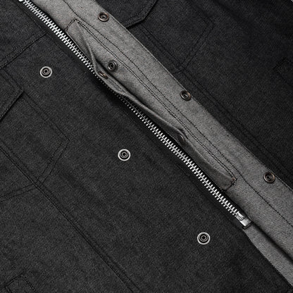 Wick Men's Denim Motorcycle Vest
