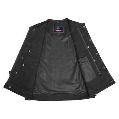 DM978 Denim Material, Upgraded Style Gun Pockets, All black construct
