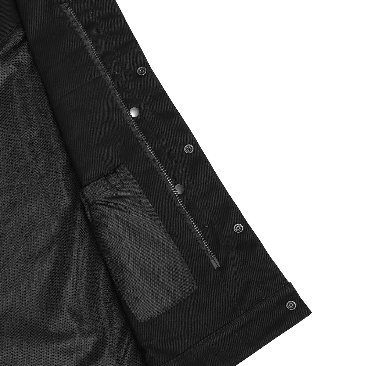 DM978 Denim Material, Upgraded Style Gun Pockets, All black construct