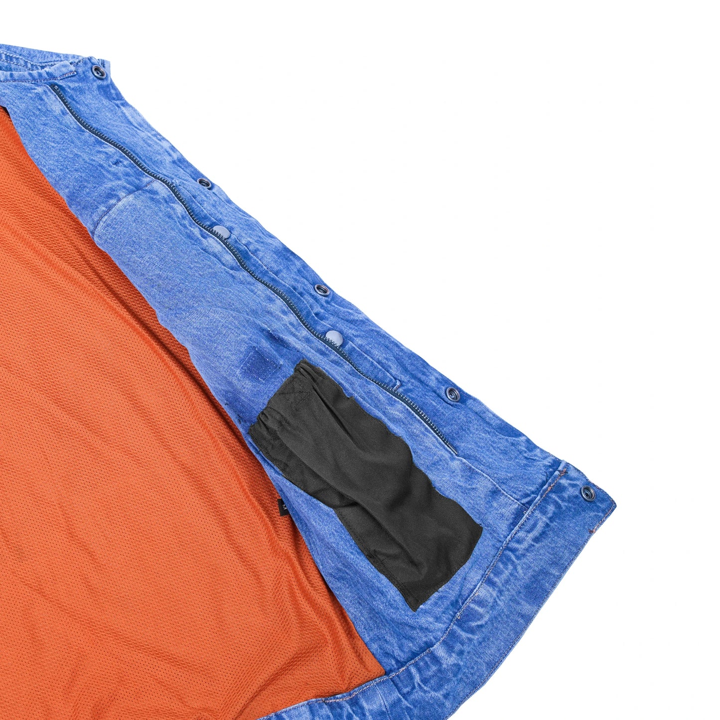 DM981BU Mad Max Men's Denim Motorcycle Vest