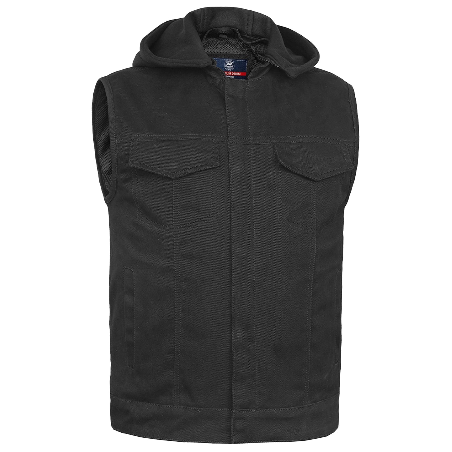 Diesel Men's Denim Motorcycle Vest