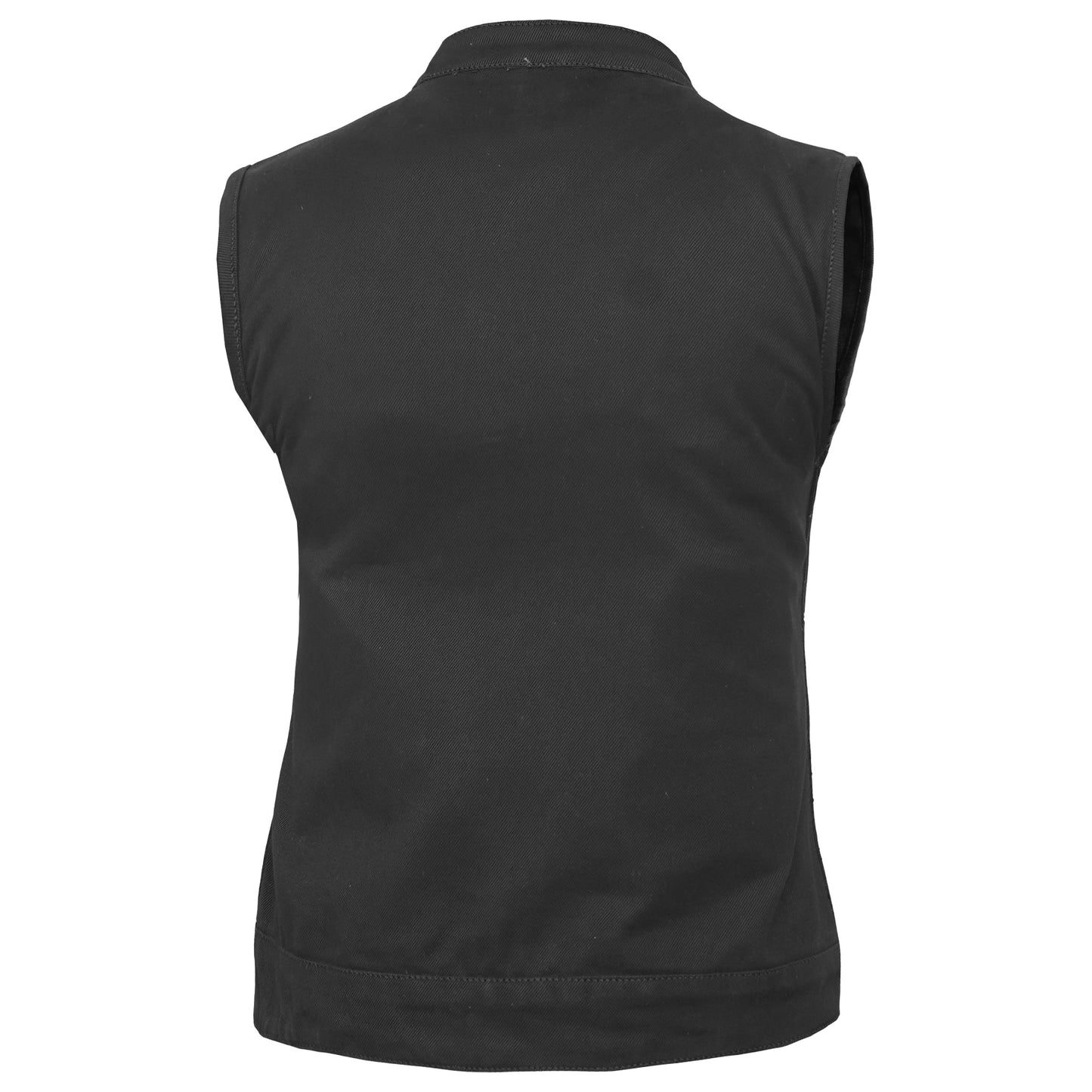 DM987 Women's Advance Black Construction Denim Vest