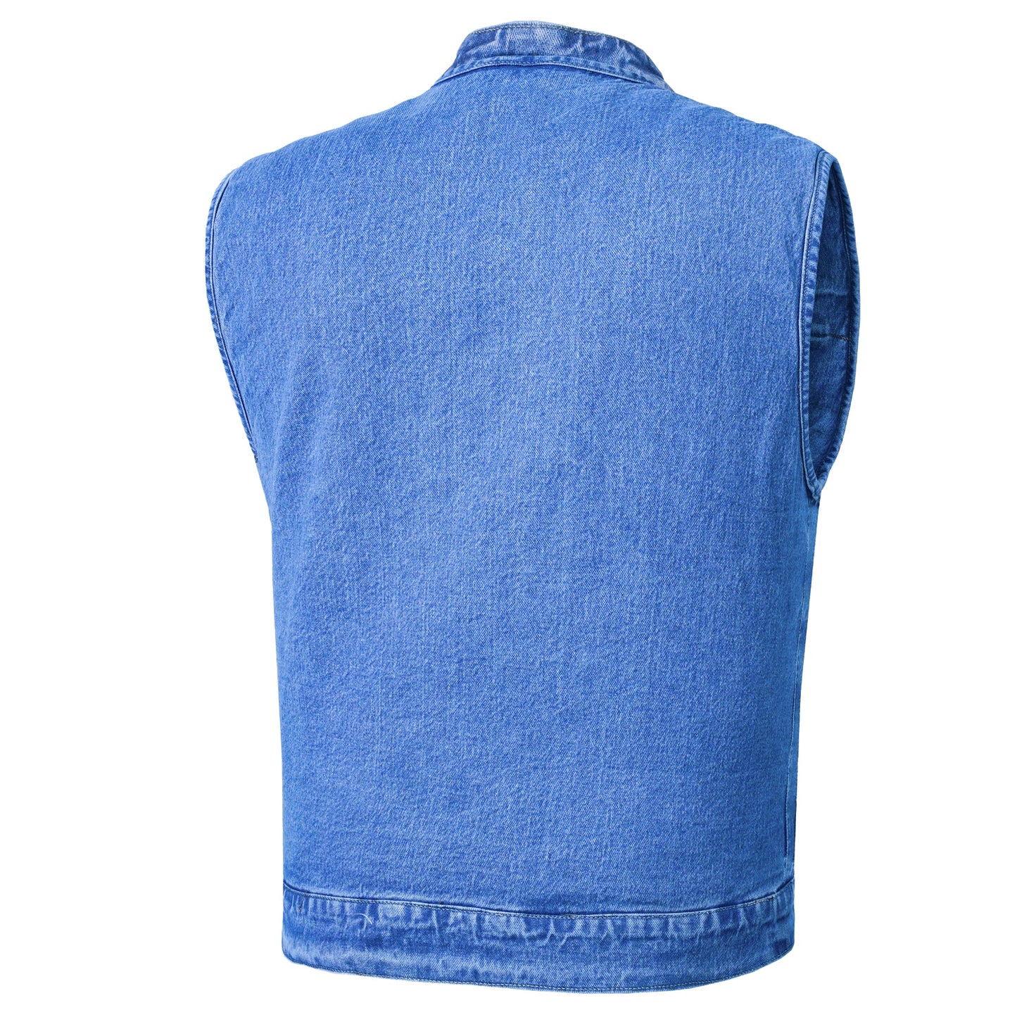 DM989BU Axel Men's Denim Motorcycle Vest