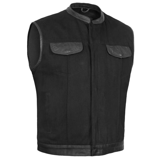 Havoc Men's Denim Motorcycle Vest