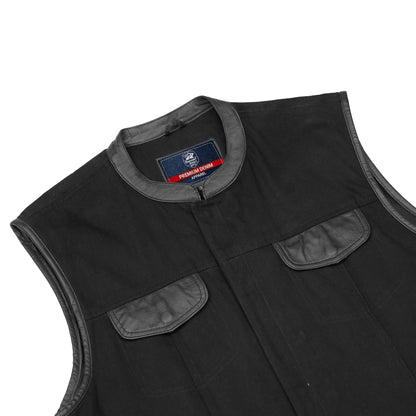 Havoc Men's Denim Motorcycle Vest