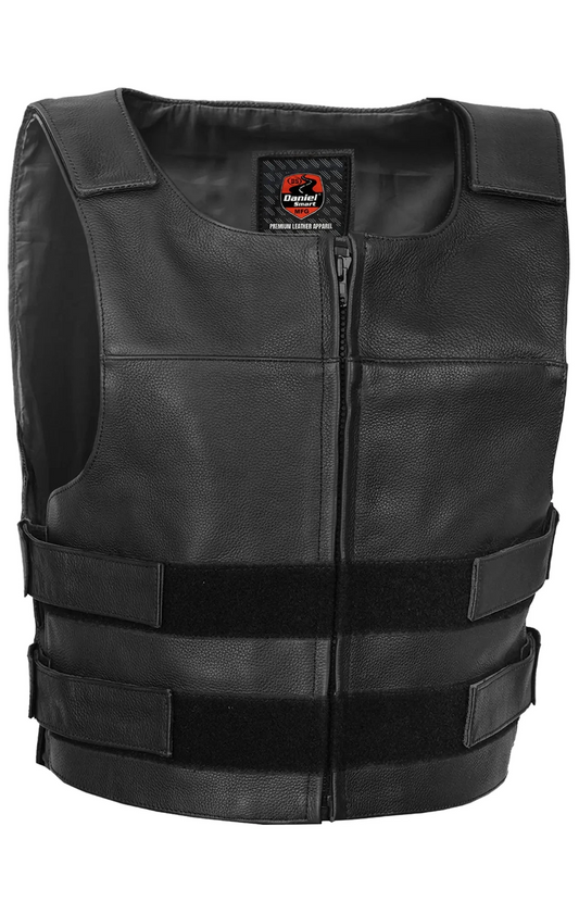 DS008 Axion - Men’s Leather Motorcycle Vest
