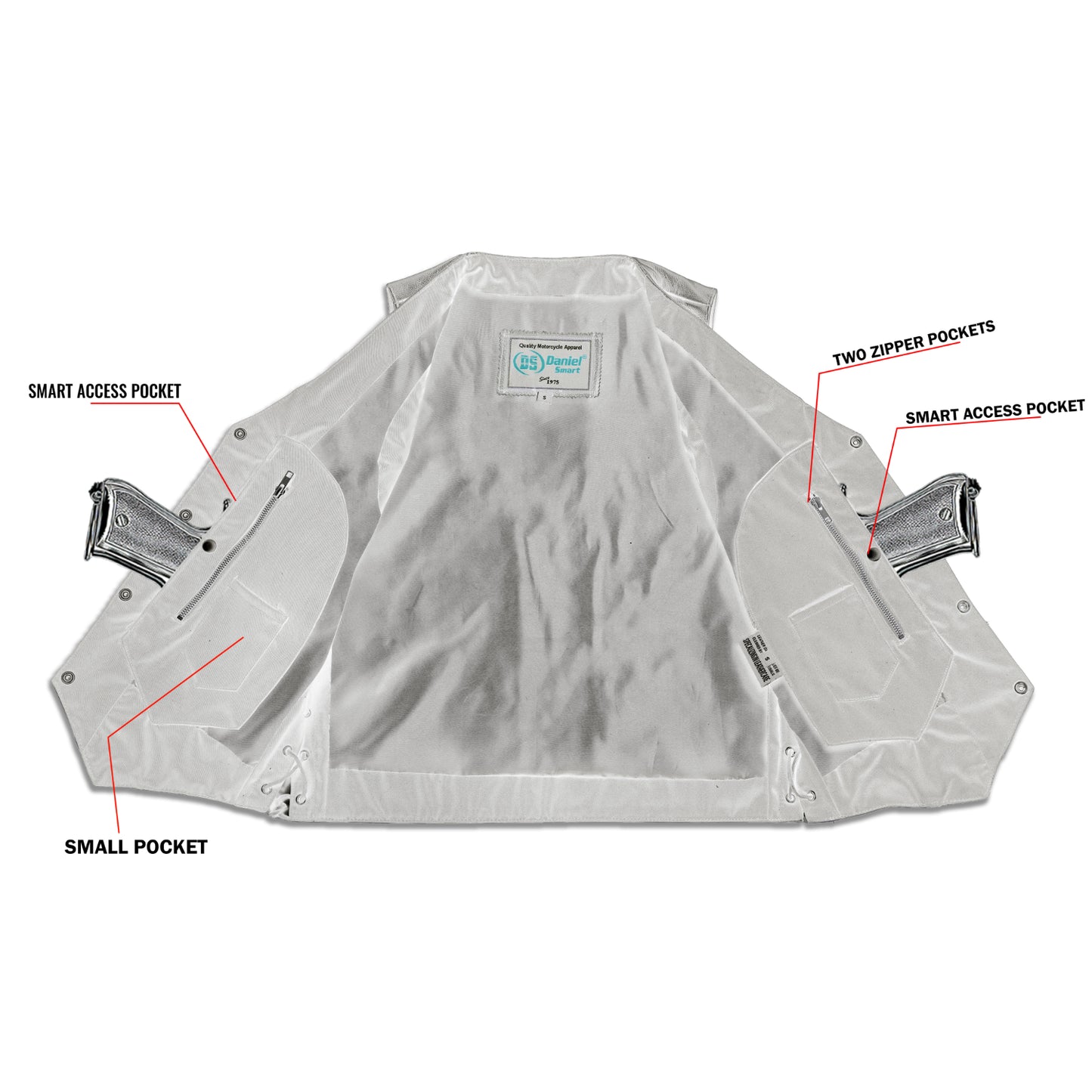 DS100 Men's Ten Pocket Utility Vest