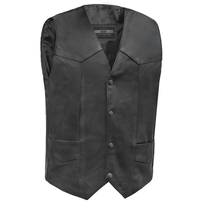 DS104 Men's Plain Side Economy Vest