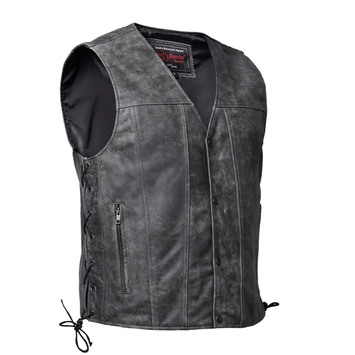 DS105V Men's Gray Single Back Panel Concealed Carry Vest