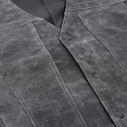 DS105V Men's Gray Single Back Panel Concealed Carry Vest