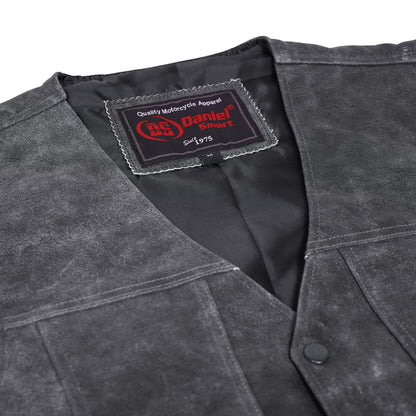 DS105V Men's Gray Single Back Panel Concealed Carry Vest