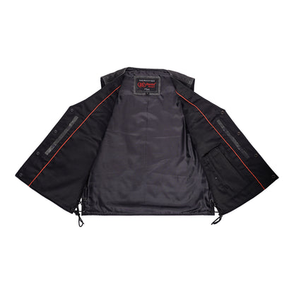 DS105V Men's Gray Single Back Panel Concealed Carry Vest