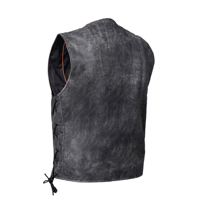 DS105V Men's Gray Single Back Panel Concealed Carry Vest