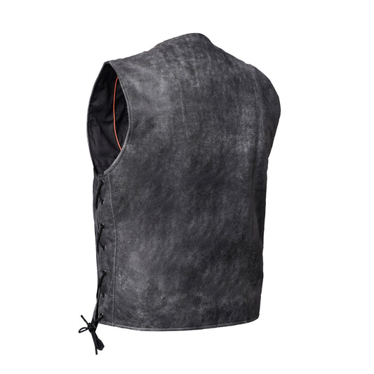 DS105V Men's Gray Single Back Panel Concealed Carry Vest