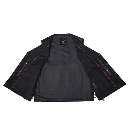 Trailox Men's Motorcycle Leather Vest