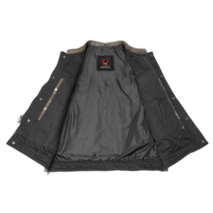 Toretto Men's Motorcycle Leather Vest
