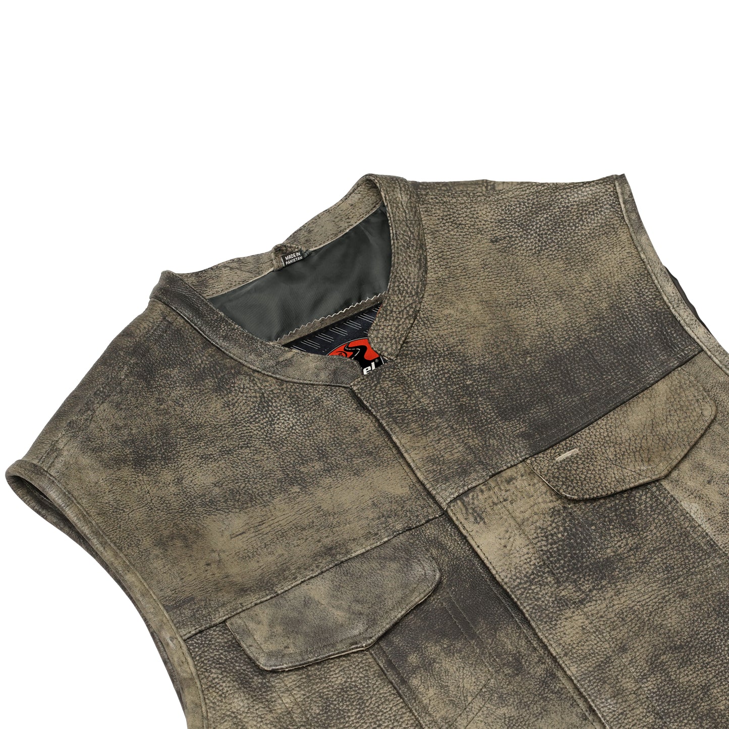 Toretto Men's Motorcycle Leather Vest