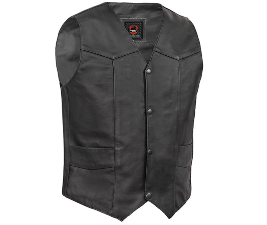 Stashon Men's Motorcycle Leather Vest
