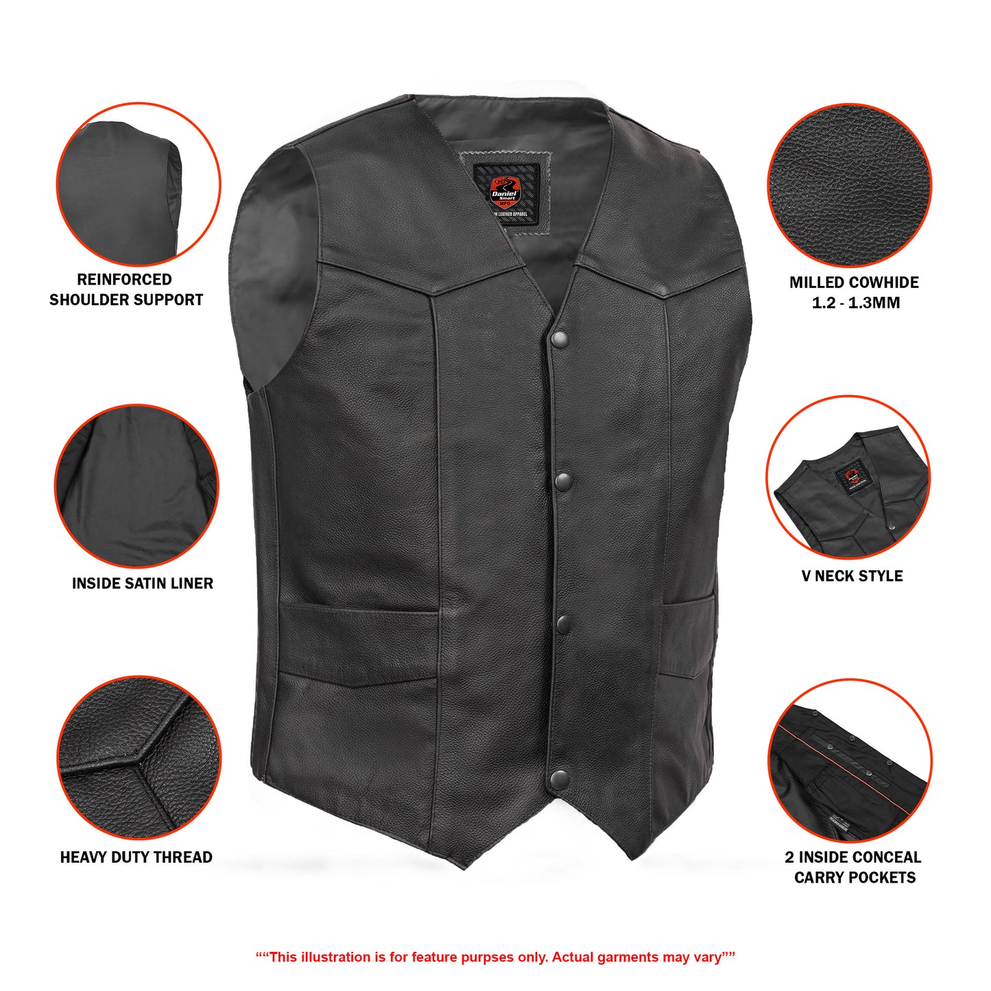 DS100 Men's Ten Pocket Utility Vest