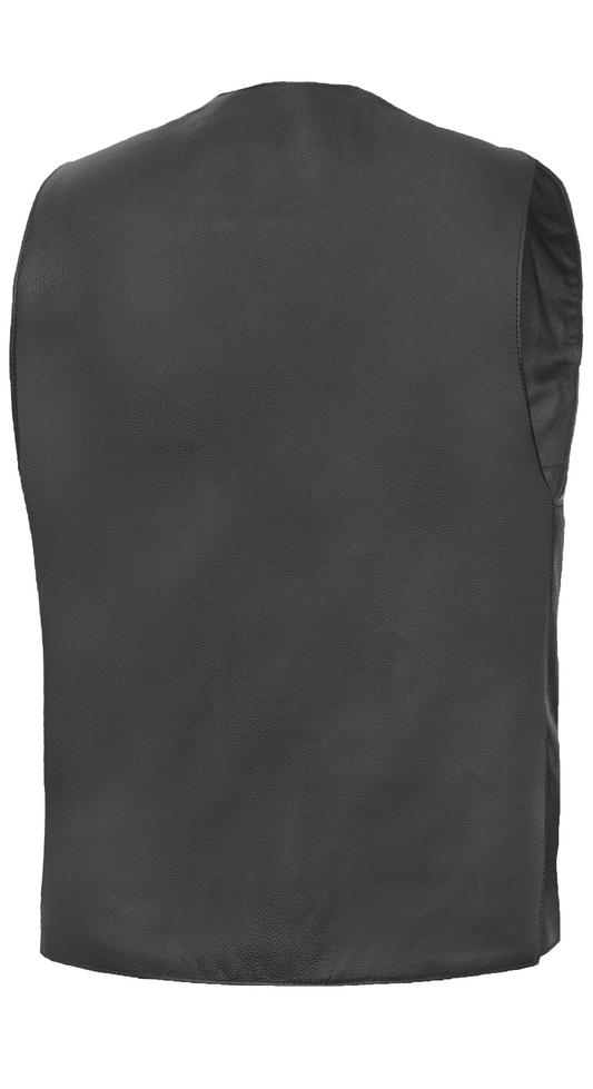 Strider Men's Motorcycle Leather Vest