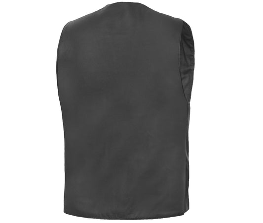 Stashon Men's Motorcycle Leather Vest