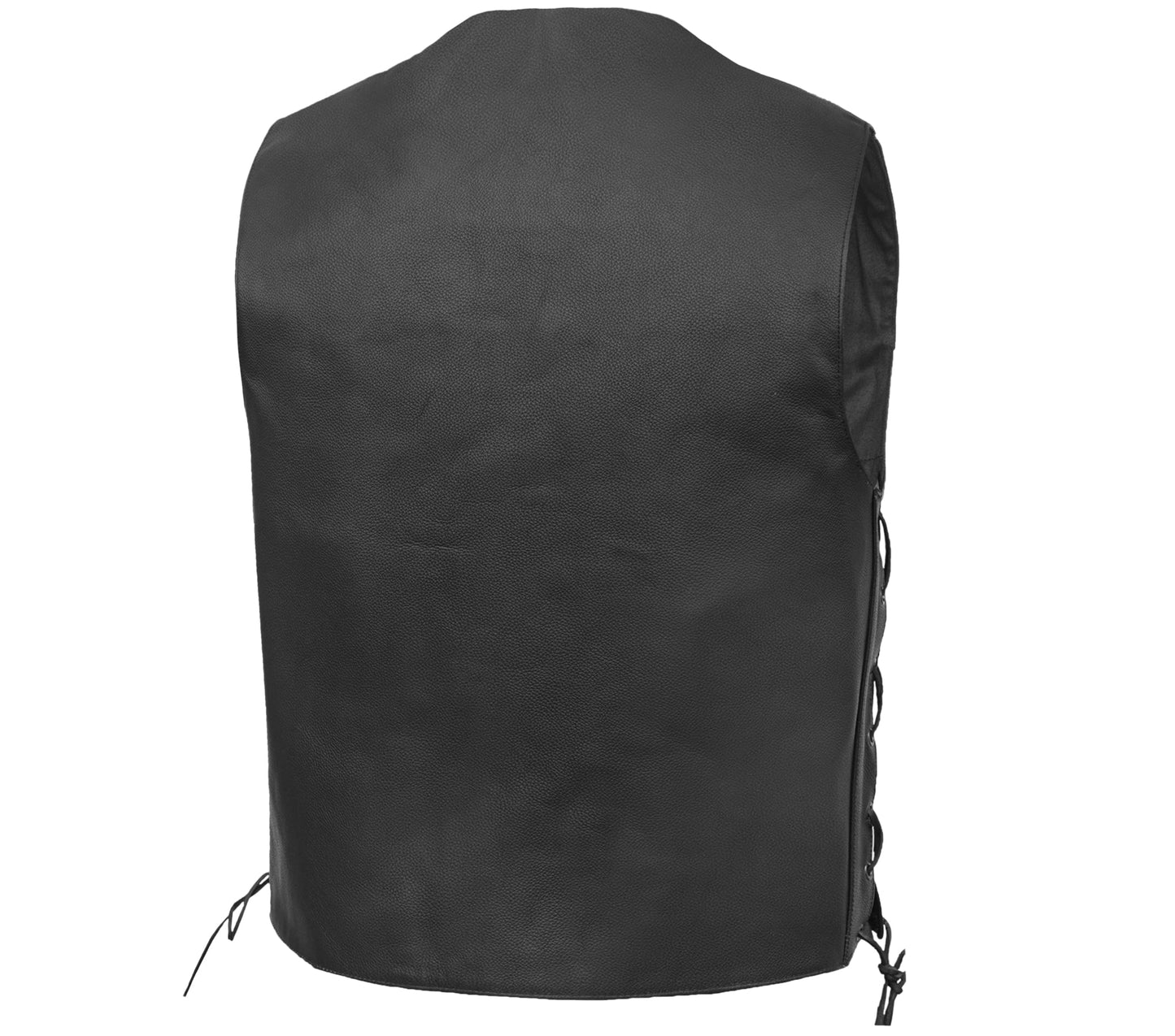 DS111 Jax Men's Motorcycle Leather Vest