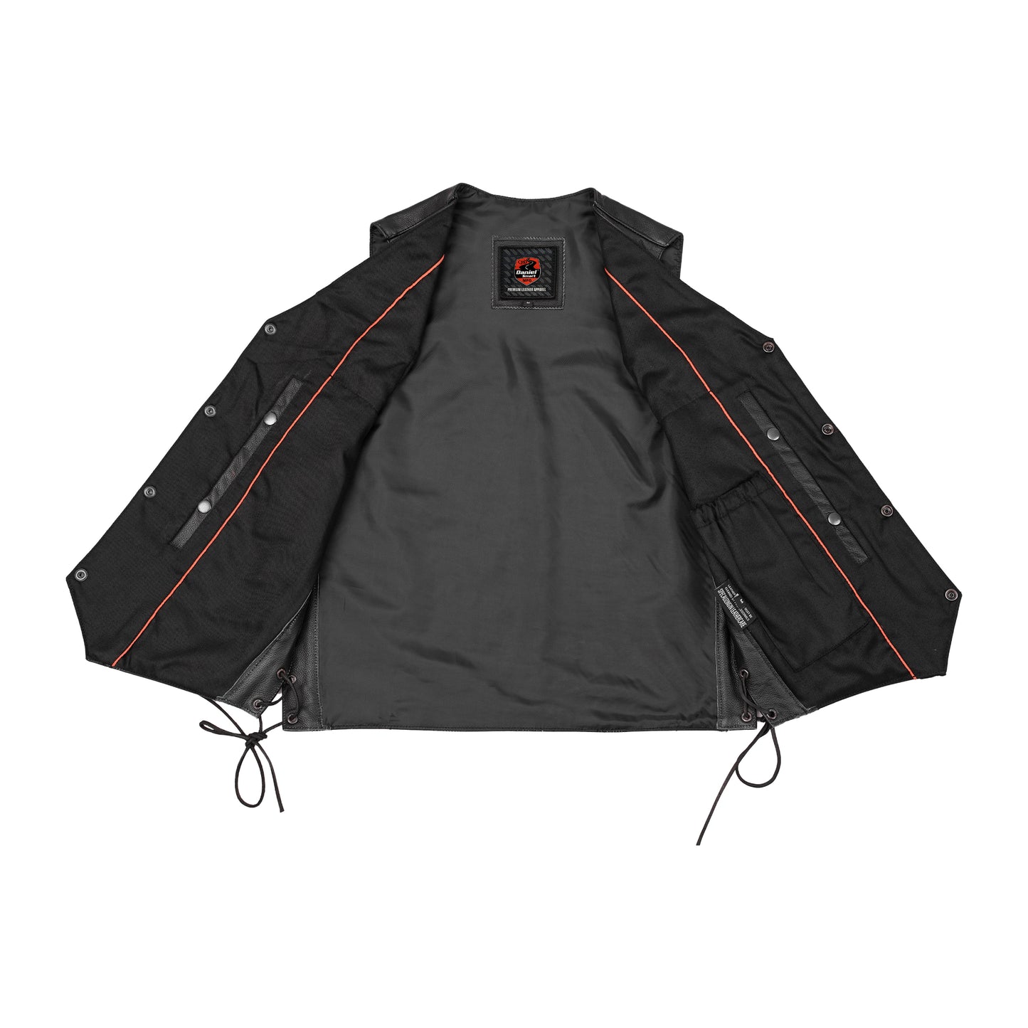 DS111 Jax Men's Motorcycle Leather Vest